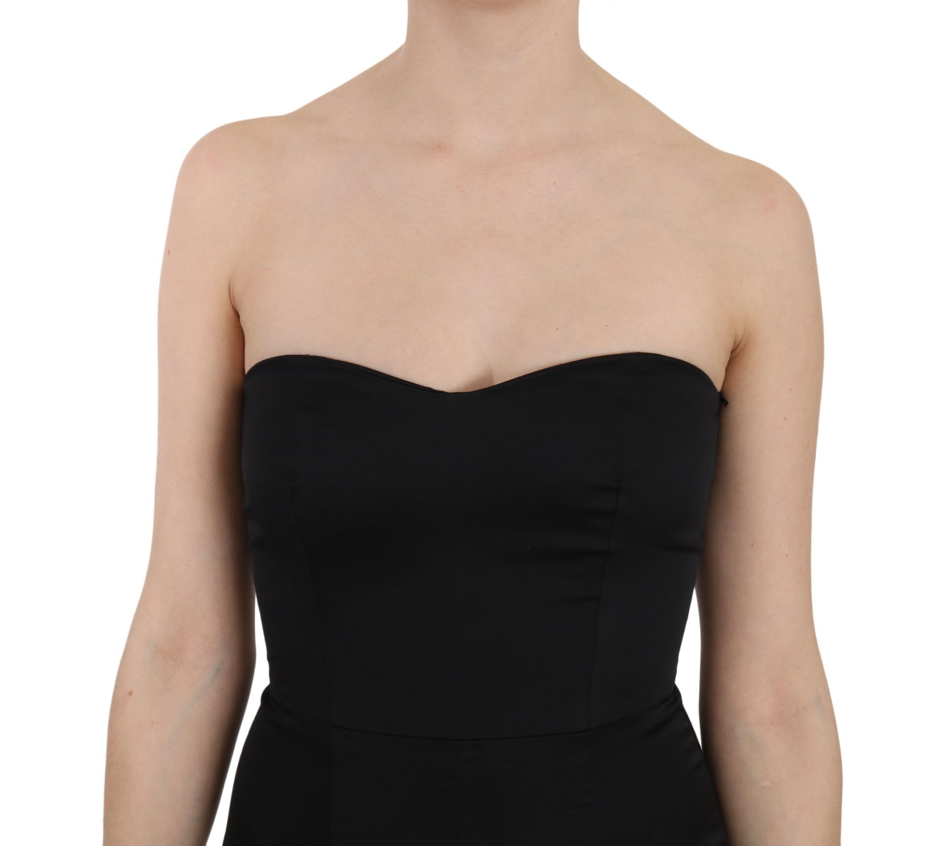 John Richmond Black Sequined Flare Ball Gown Dress John Richmond