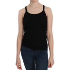 PINK MEMORIES Black Sleeveless Spaghetti Strap Blouse