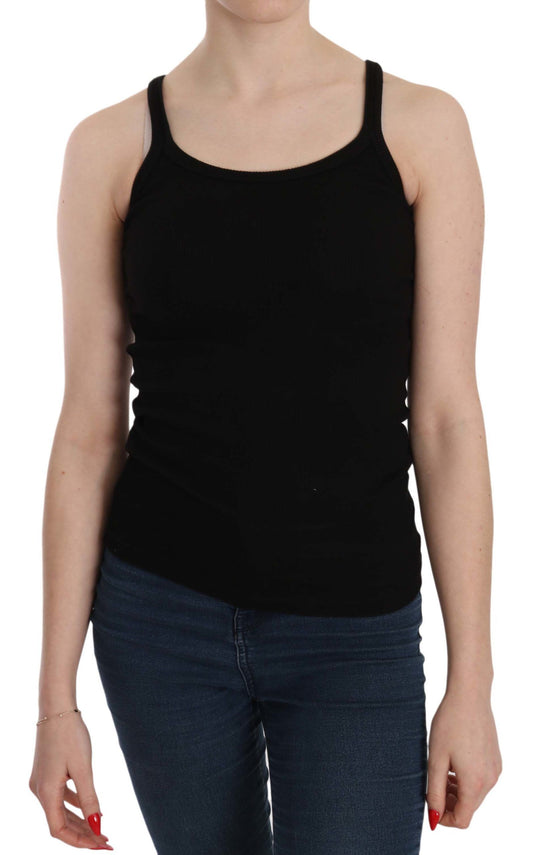 PINK MEMORIES Black Sleeveless Spaghetti Strap Blouse PINK MEMORIES