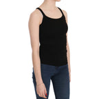 PINK MEMORIES Black Sleeveless Spaghetti Strap Blouse