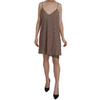 PINK MEMORIES Cotton Green Spaghetti Strap A-line Mini Dress