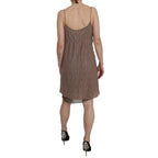 PINK MEMORIES Cotton Green Spaghetti Strap A-line Mini Dress
