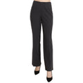 BENCIVENGA Black Striped Cotton Sretch Dress Trousers Pants