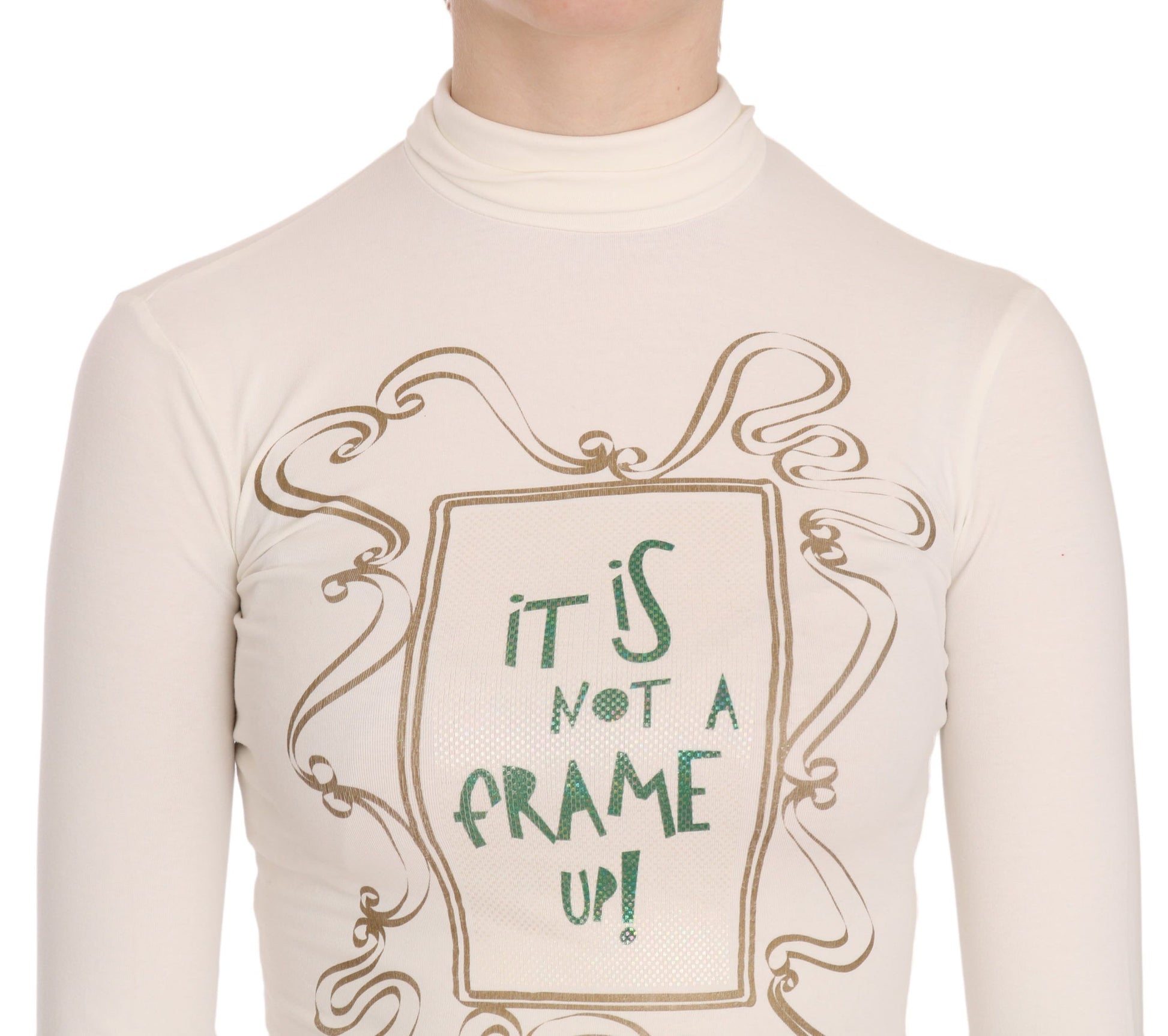 Exte Crew Neck It Is Not A Frame Up! Print Blouse Exte