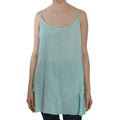 Ermanno Scervino Blue Sleeveless Spaghetti Dress Blouse