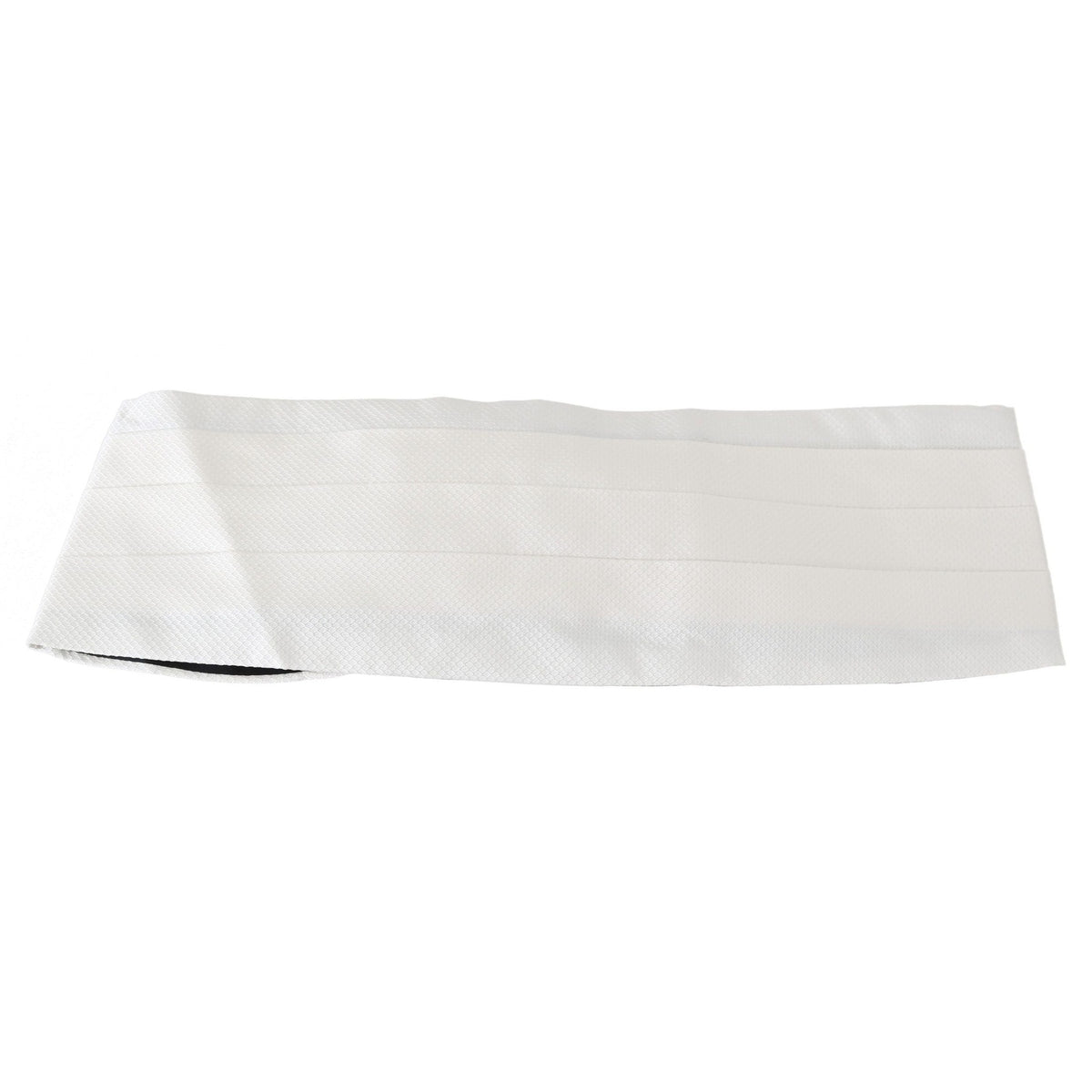 Dolce & Gabbana White Men Waist Belt 100% Silk Cummerbund