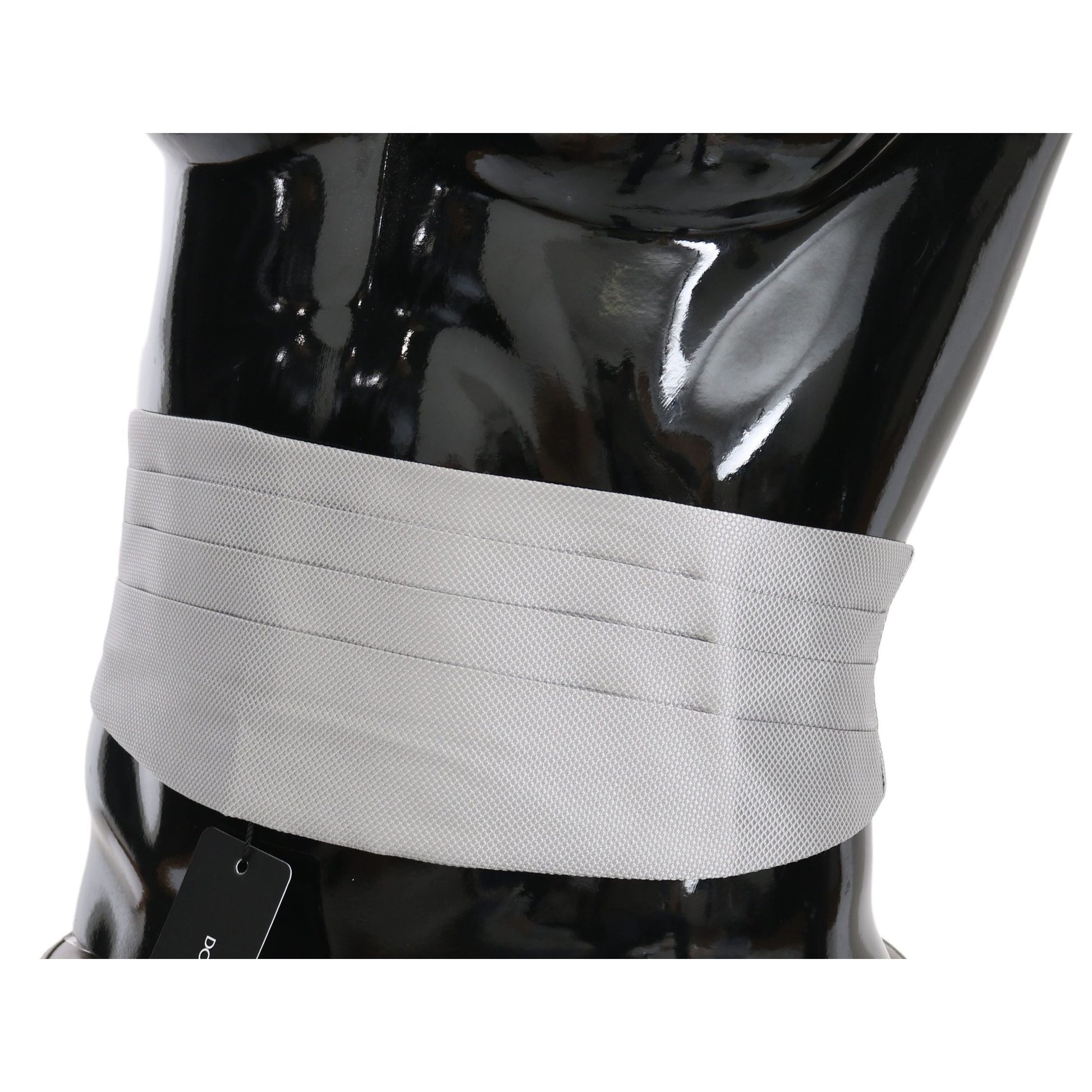 Dolce & Gabbana Gray Men Waist Belt 100% Silk Cummerbund
