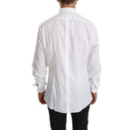 Dolce & Gabbana White Cotton Long Sleeve Top Shirt