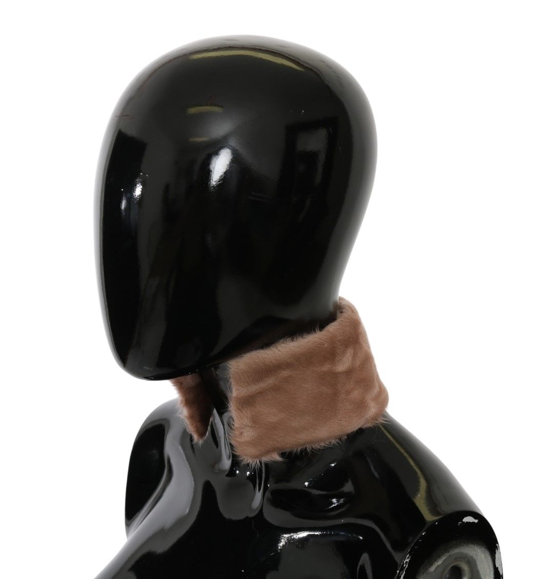 Dolce & Gabbana Beige Fur Neck Collar Lambskin Scarf Dolce & Gabbana