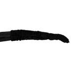 Dolce & Gabbana Black Elbow Length Mitten Suede Fur Gloves