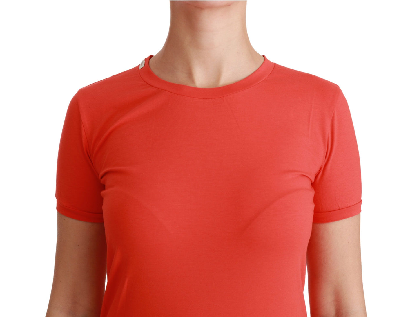 Dolce & Gabbana Red Crewneck Short Sleeve T-shirt Cotton Top Dolce & Gabbana