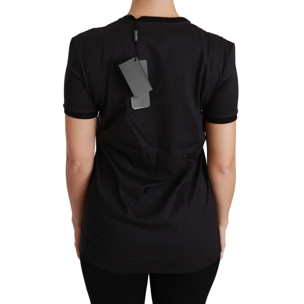 Dolce & Gabbana Black #ImAChristmasTree Crewneck Top T-shirt