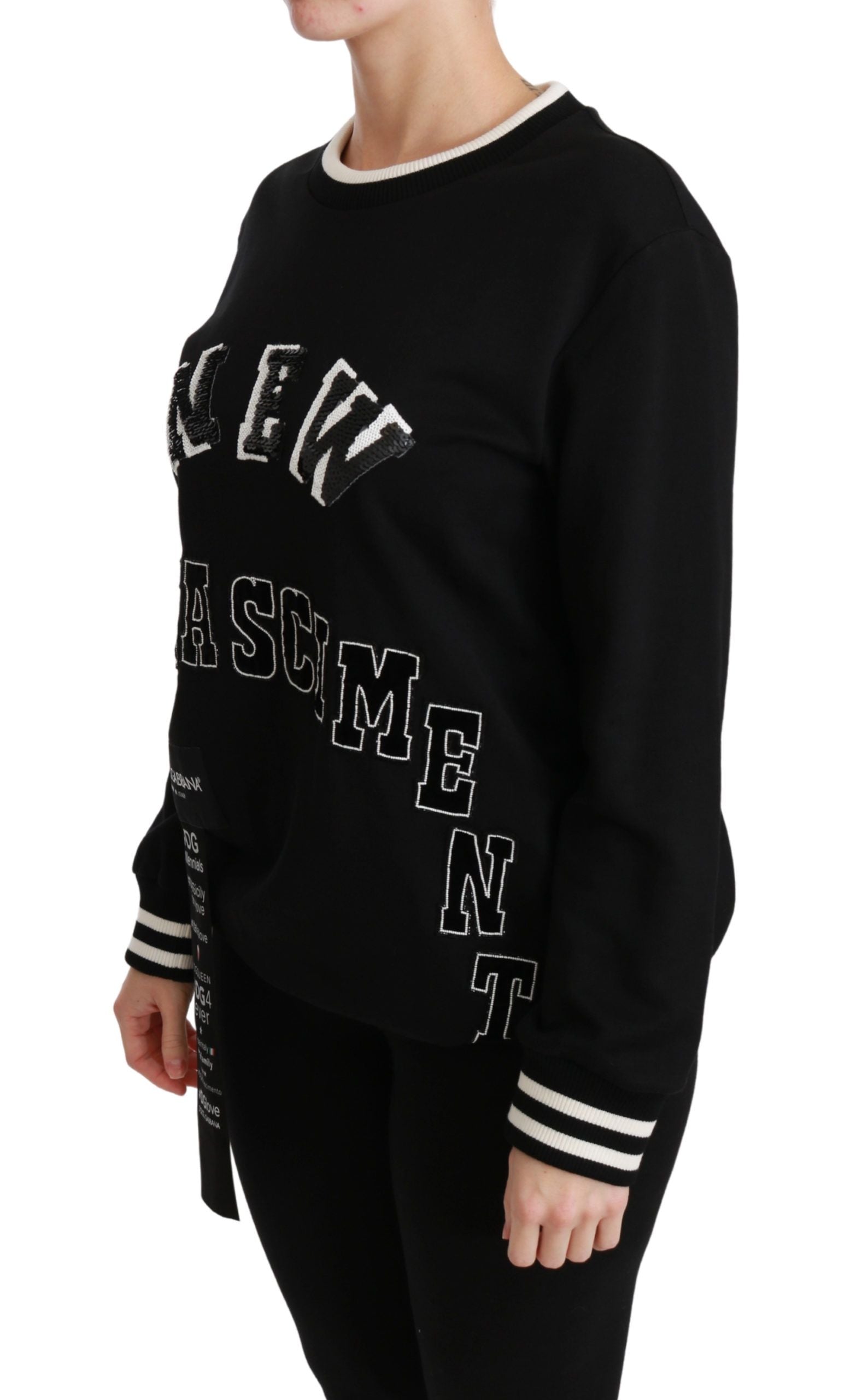 Dolce & Gabbana Black Rinascimento #DGmillennials Sweater Dolce & Gabbana