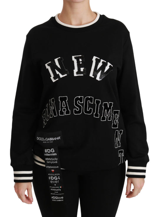 Dolce & Gabbana Black Rinascimento #DGmillennials Sweater Dolce & Gabbana