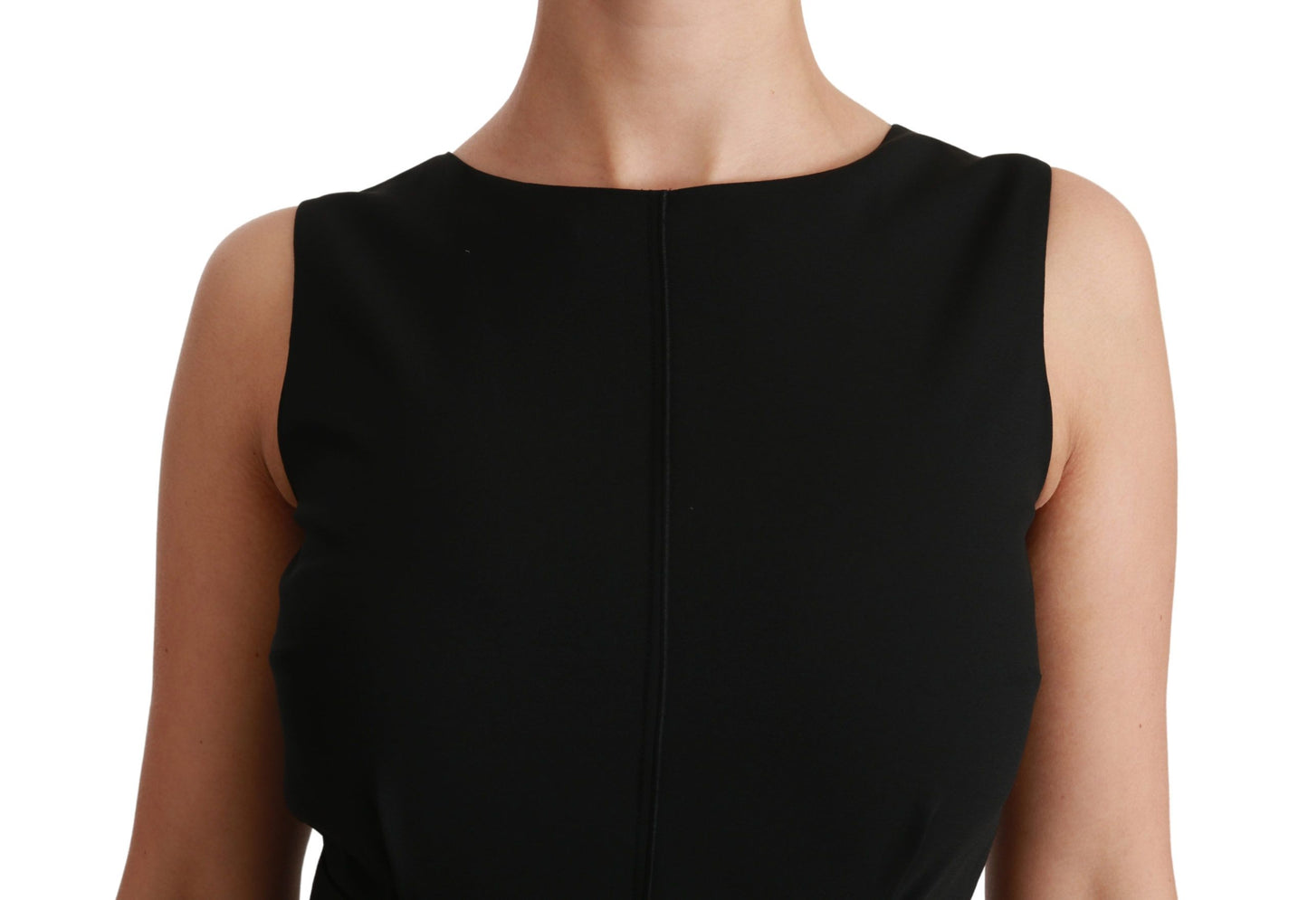 Dolce & Gabbana Black Sheath Stretch Formal Dress Dolce & Gabbana