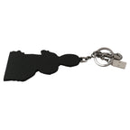 Dolce & Gabbana Leather Dominico Stefano #DGFAMILY Logo Badge Keychain