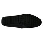 Dolce & Gabbana Black Lizard Leather Flat Loafers Shoes