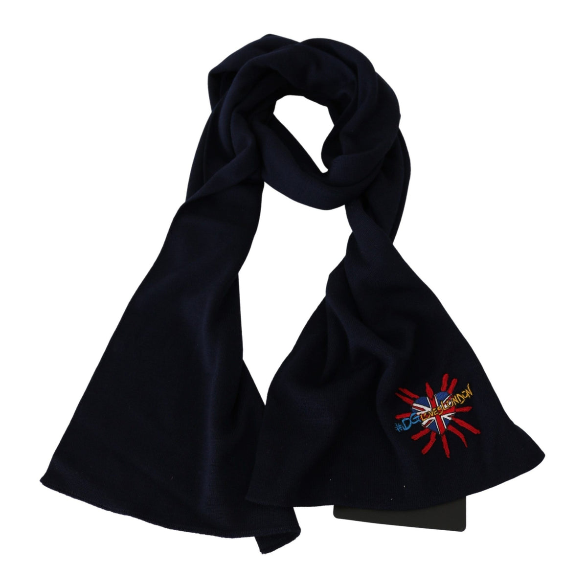 Dolce & Gabbana Blue #DGLovesLondon Wrap Shawl Wool Scarf