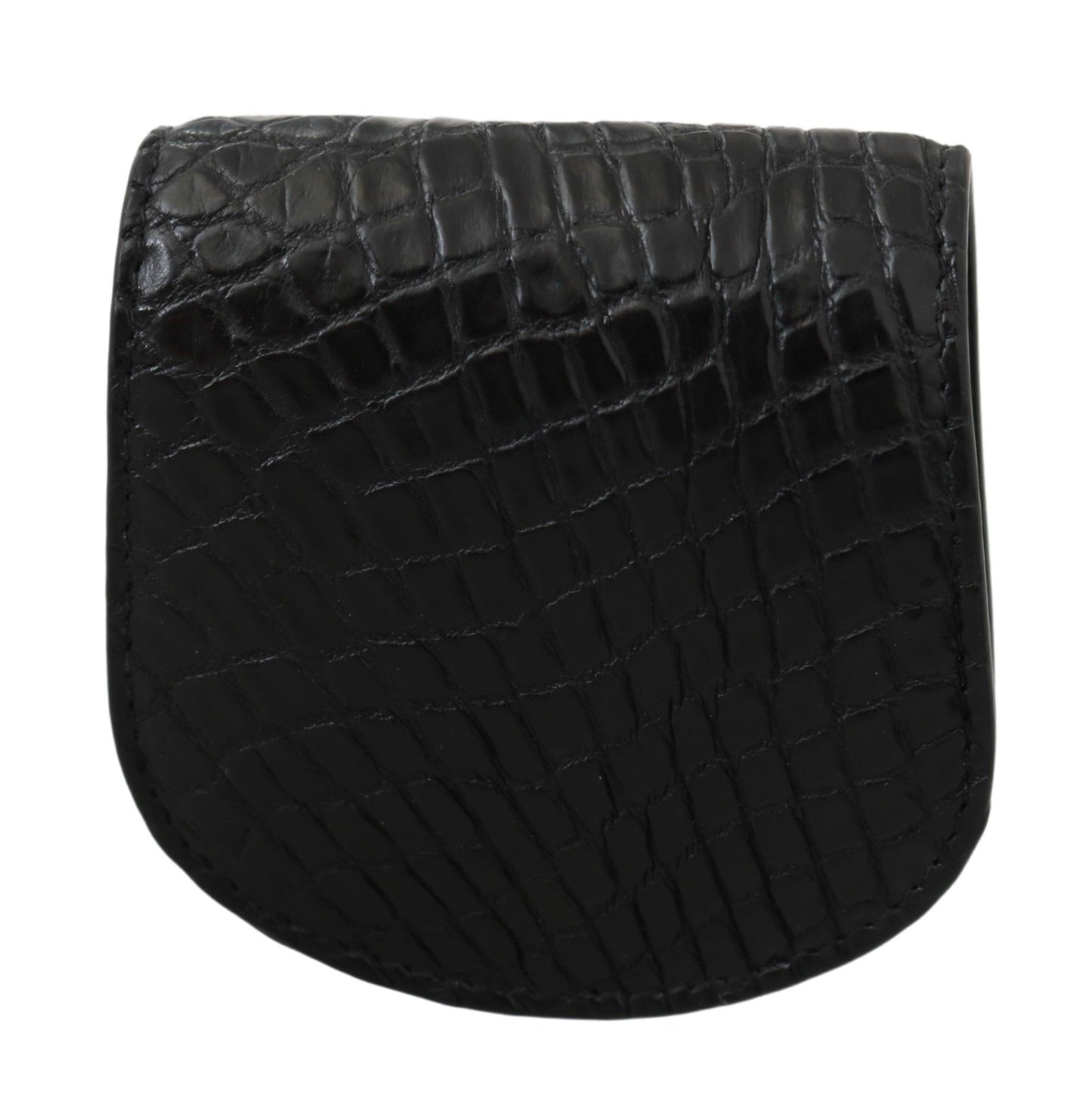 Dolce & Gabbana Black Exotic Skin Pocket Condom Case Holder Dolce & Gabbana
