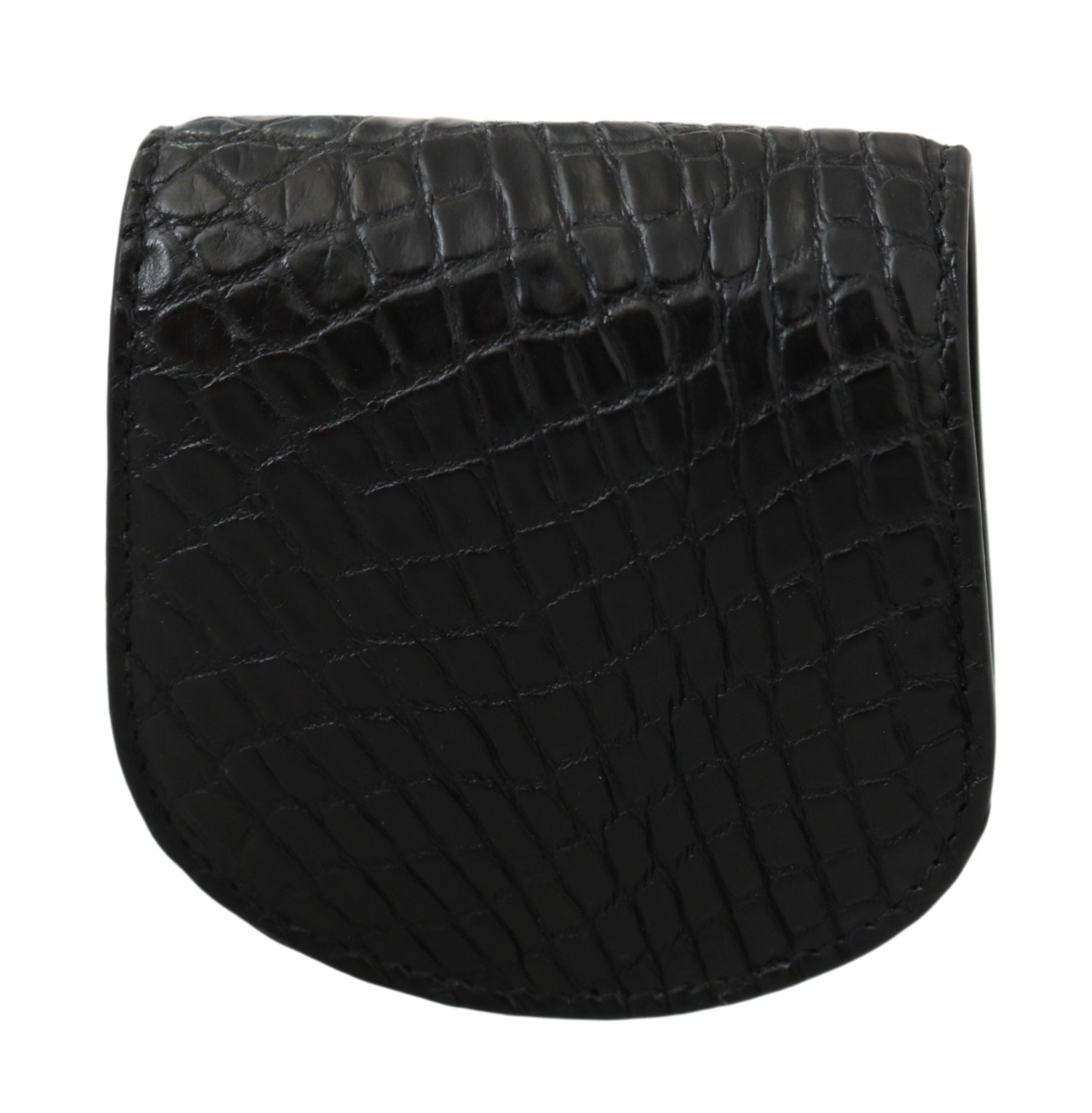 Dolce & Gabbana Black Exotic Skin Pocket Condom Case Holder Dolce & Gabbana