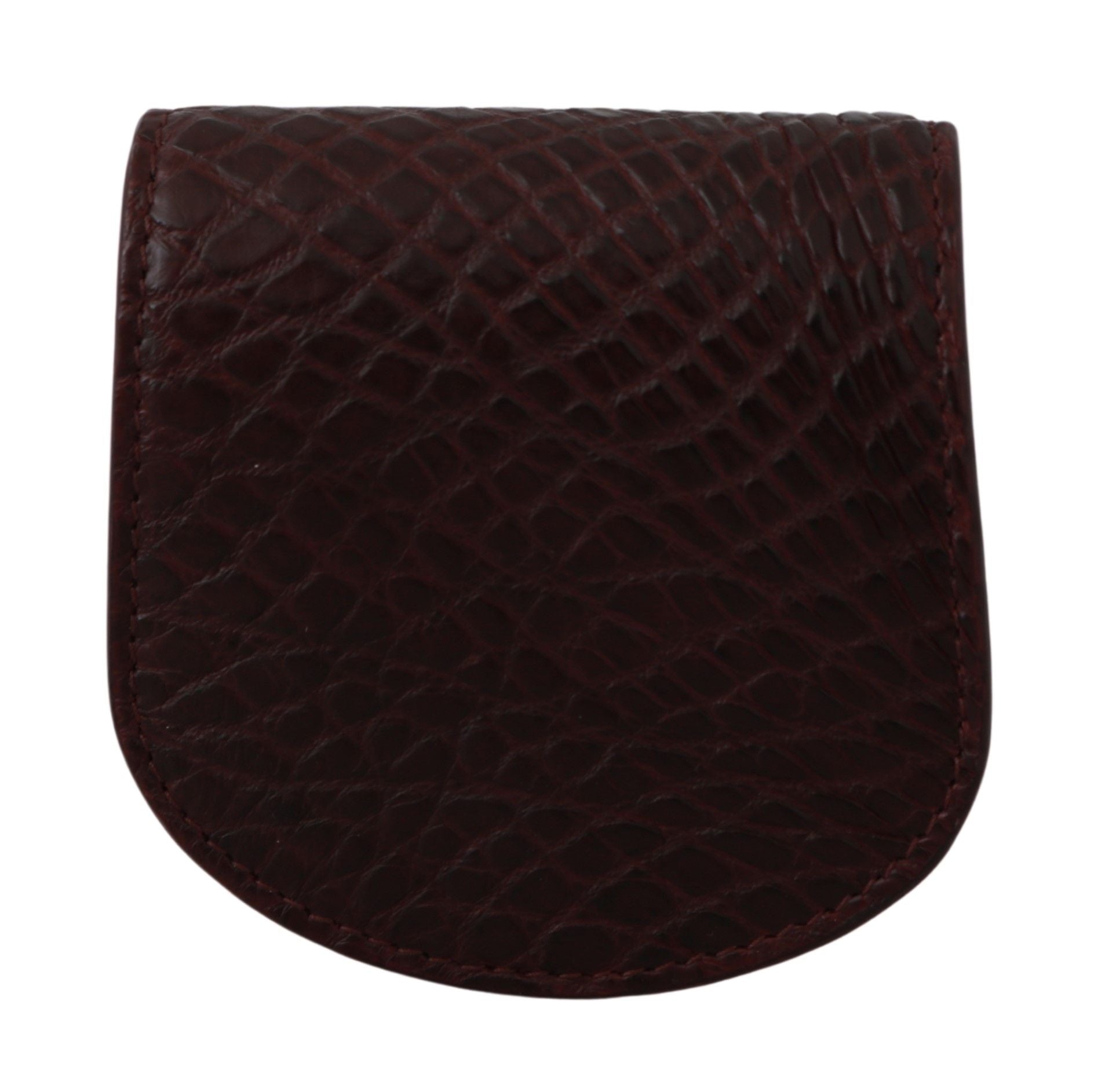 Dolce & Gabbana Brown Exotic Skin Pocket Condom Case Holder Dolce & Gabbana