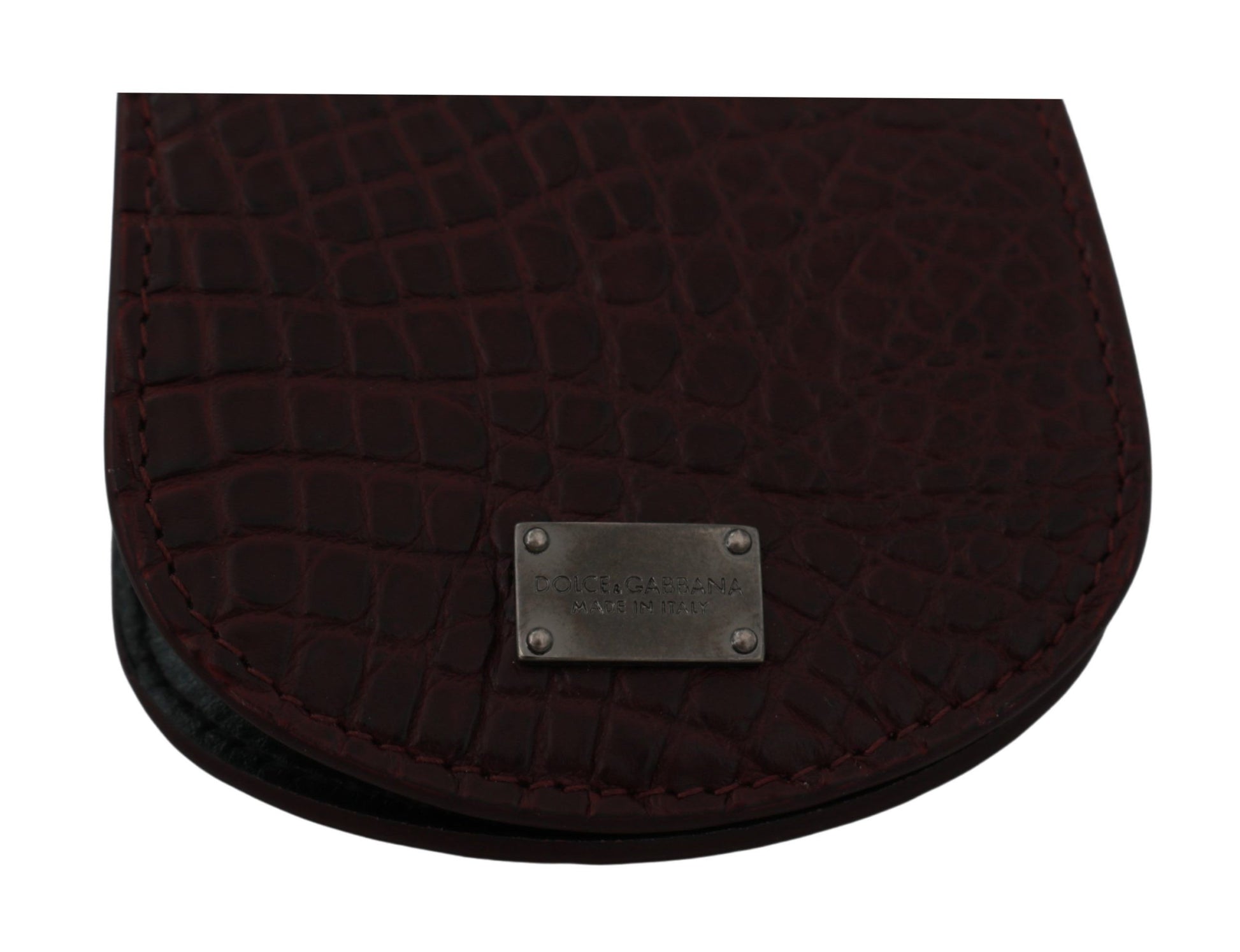 Dolce & Gabbana Brown Exotic Skin Pocket Condom Case Holder Dolce & Gabbana