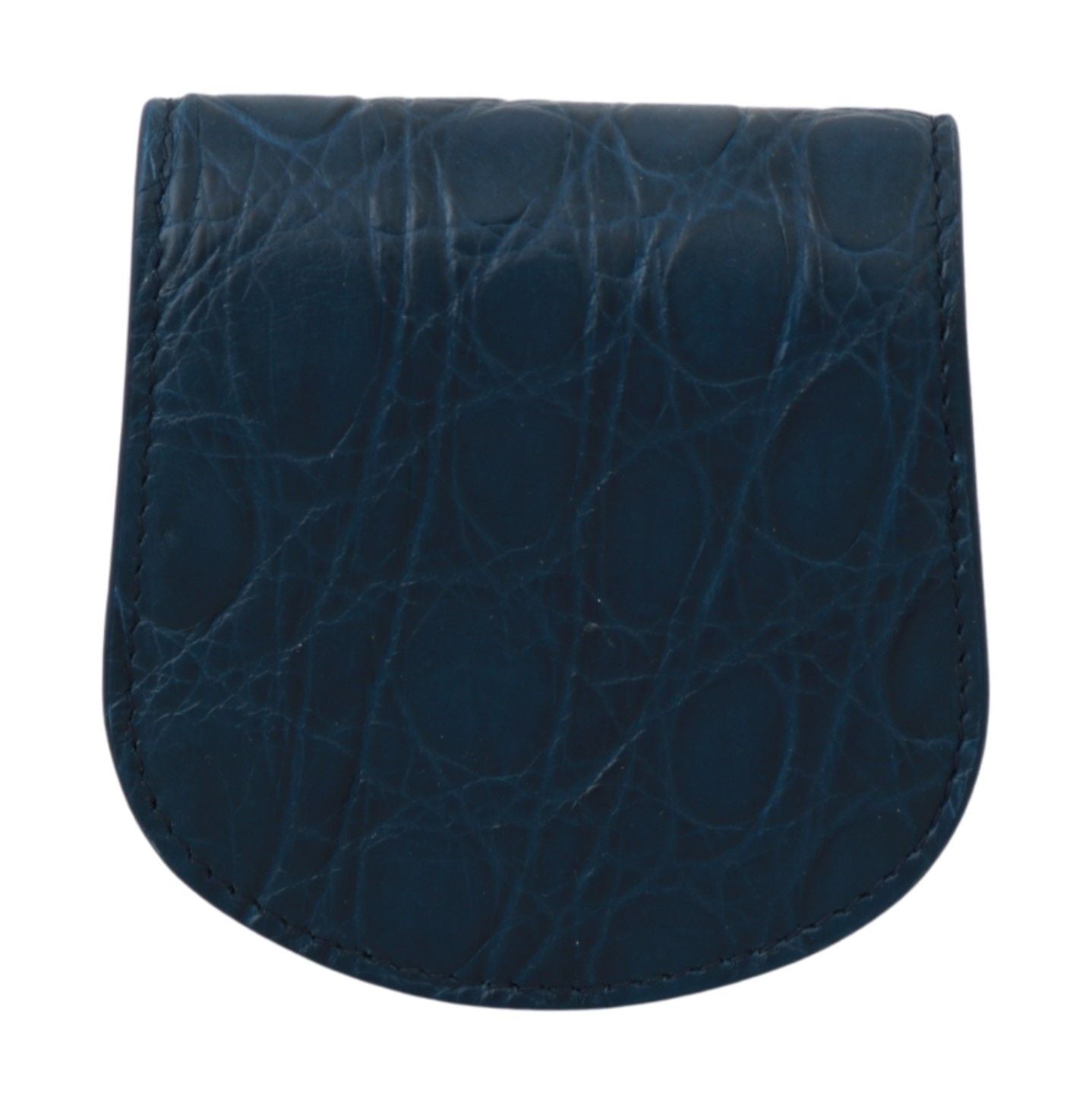 Dolce & Gabbana Blue Leather Holder Pocket Condom Case Dolce & Gabbana