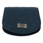 Dolce & Gabbana Blue Leather Holder Pocket Condom Case