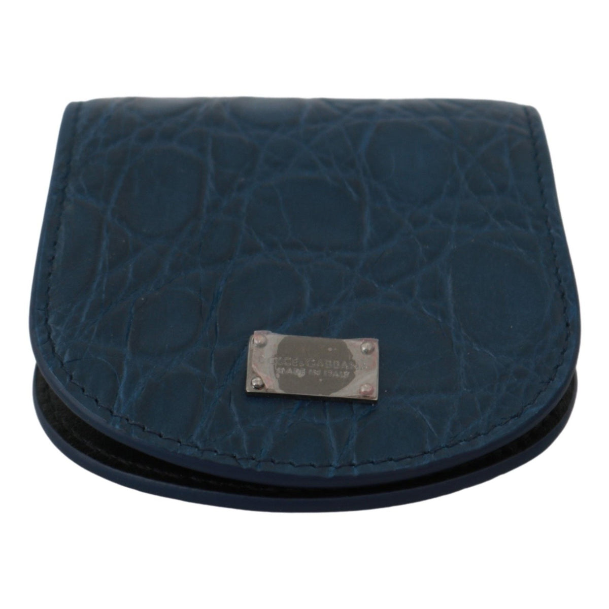Dolce & Gabbana Blue Leather Holder Pocket Condom Case