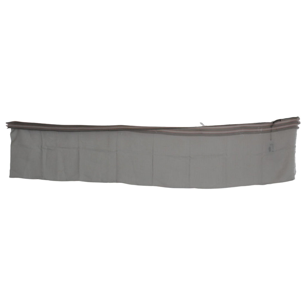 Costume National Gray Fringe Neck Wrap Cotton Scarf