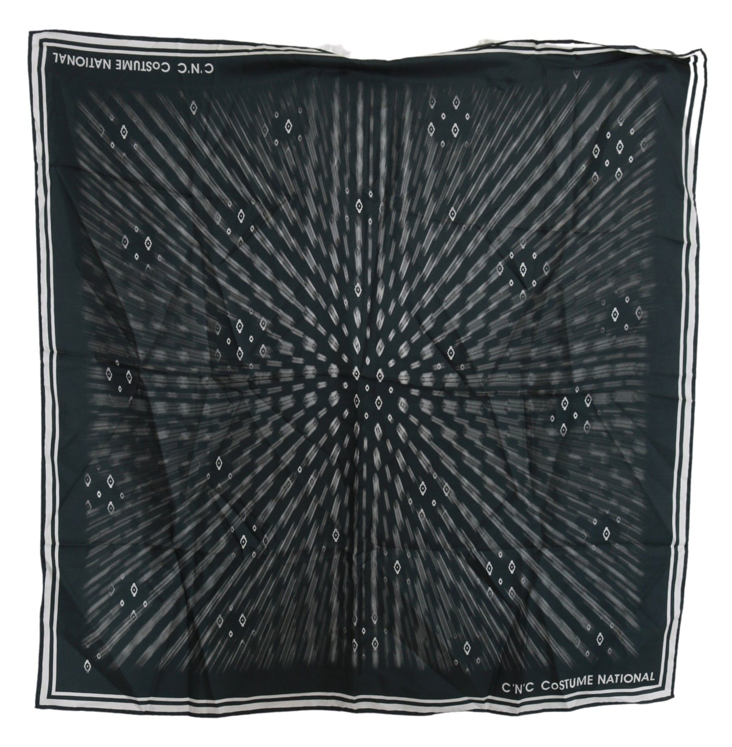 Costume National Blue Foulard Silk Women Scarf Costume National