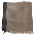Costume National Beige Women Cotton Shawl Scarf