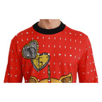 Dolce & Gabbana Red Crystal Pig of the Year Sweater