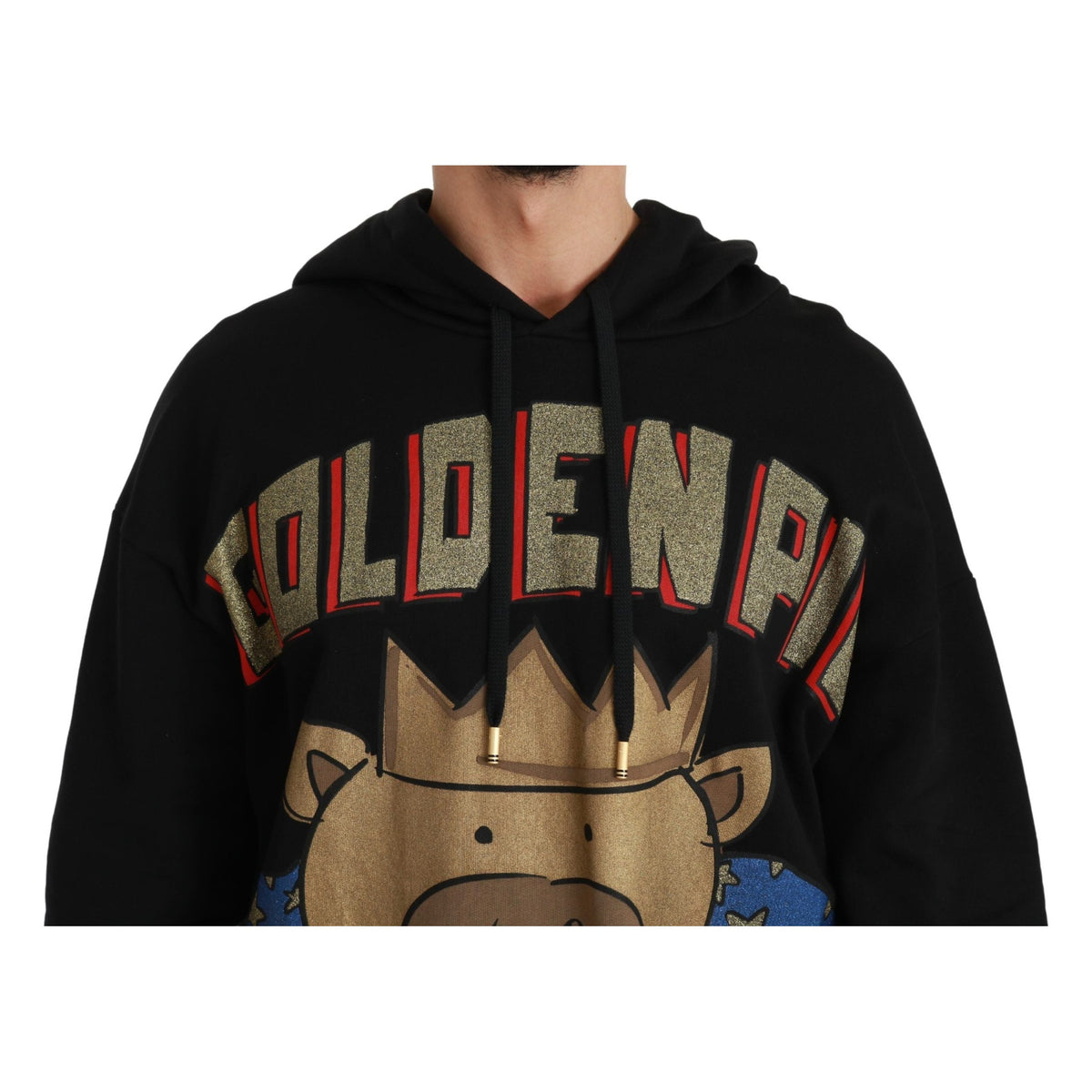 Dolce & Gabbana Black Sweater Pig of the Year Hooded