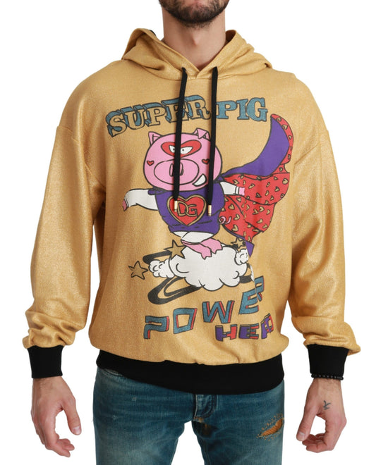 Dolce & Gabbana Gold Pig of the Year Hooded Sweater Dolce & Gabbana