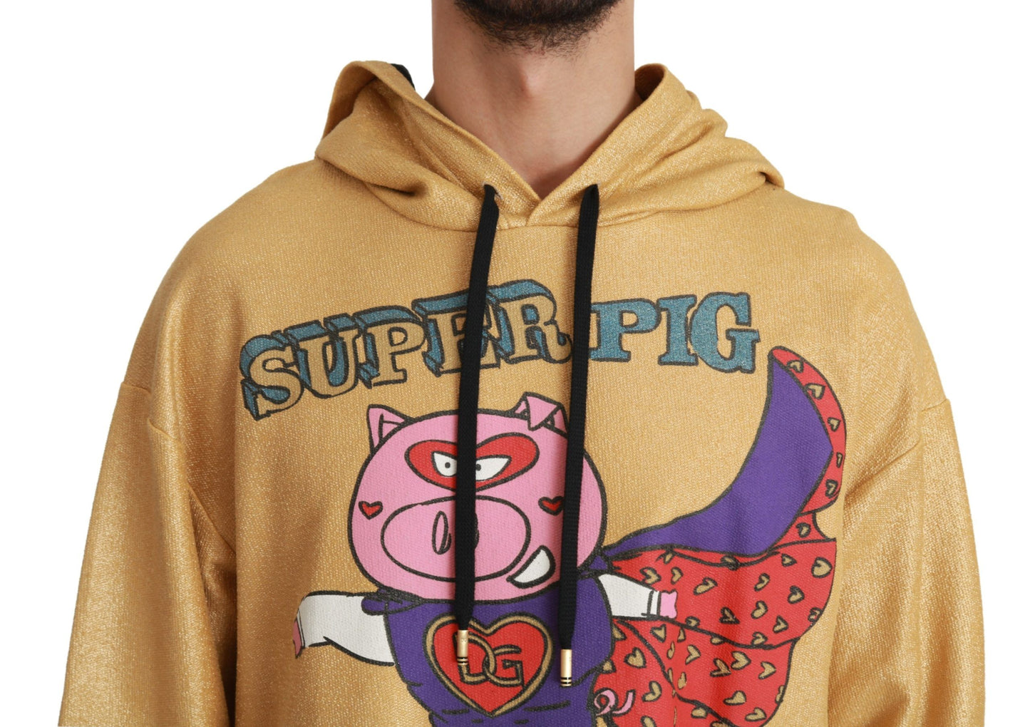 Dolce & Gabbana Gold Pig of the Year Hooded Sweater Dolce & Gabbana