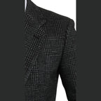 Dolce & Gabbana Gray Plaid Check Slim Fit Jacket Blazer