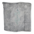 Costume National Gray Silk Shawl Foulard Wrap Scarf