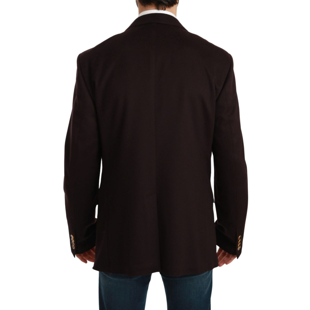 Dolce & Gabbana Bordeaux Cashmere Coat TAORMINA Blazer