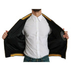 Dolce & Gabbana Black YEAR OF THE PIG Bomber Jacket