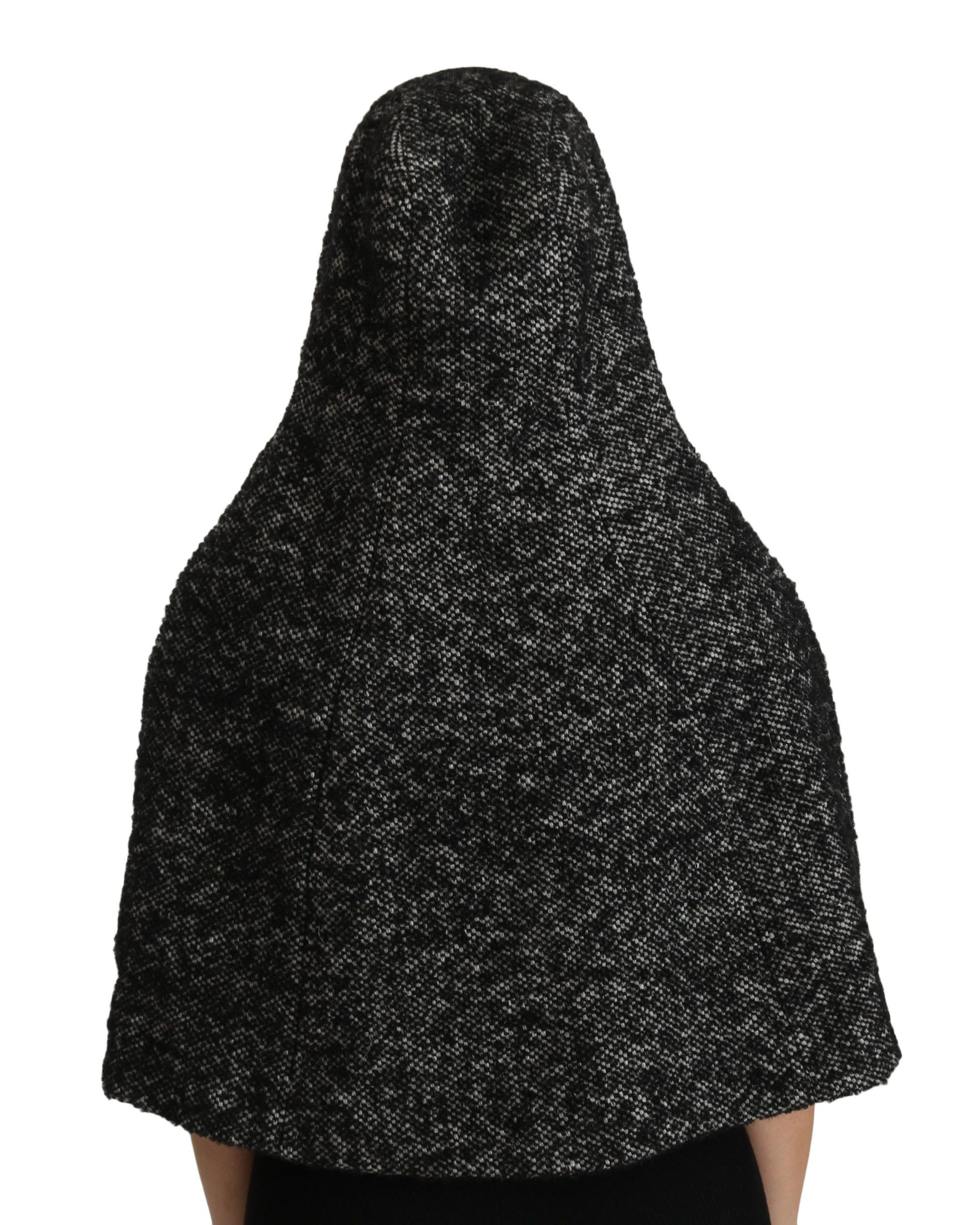 Dolce & Gabbana Gray Tweet Wool Kaftan Jacket Coat Top Dolce & Gabbana