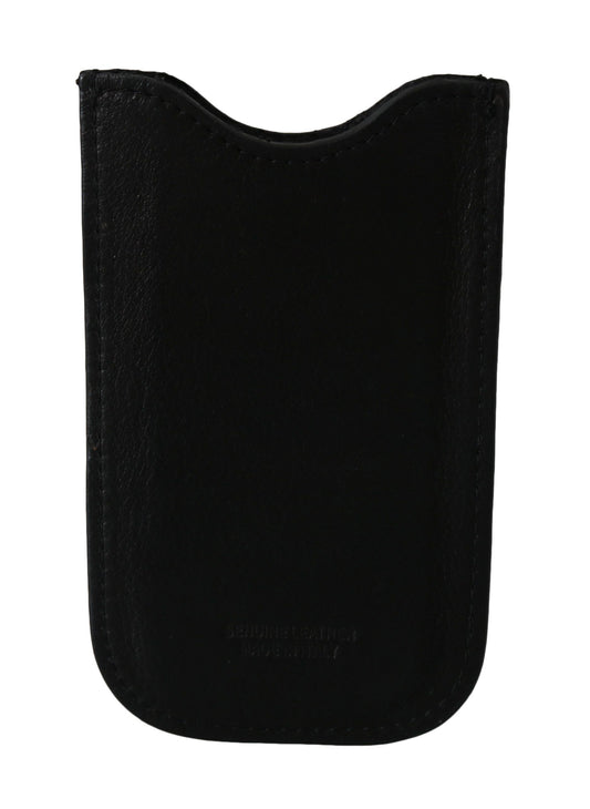 John Galliano Black Leather Multifunctional Men ID Bill Card Holder Wallet John Galliano