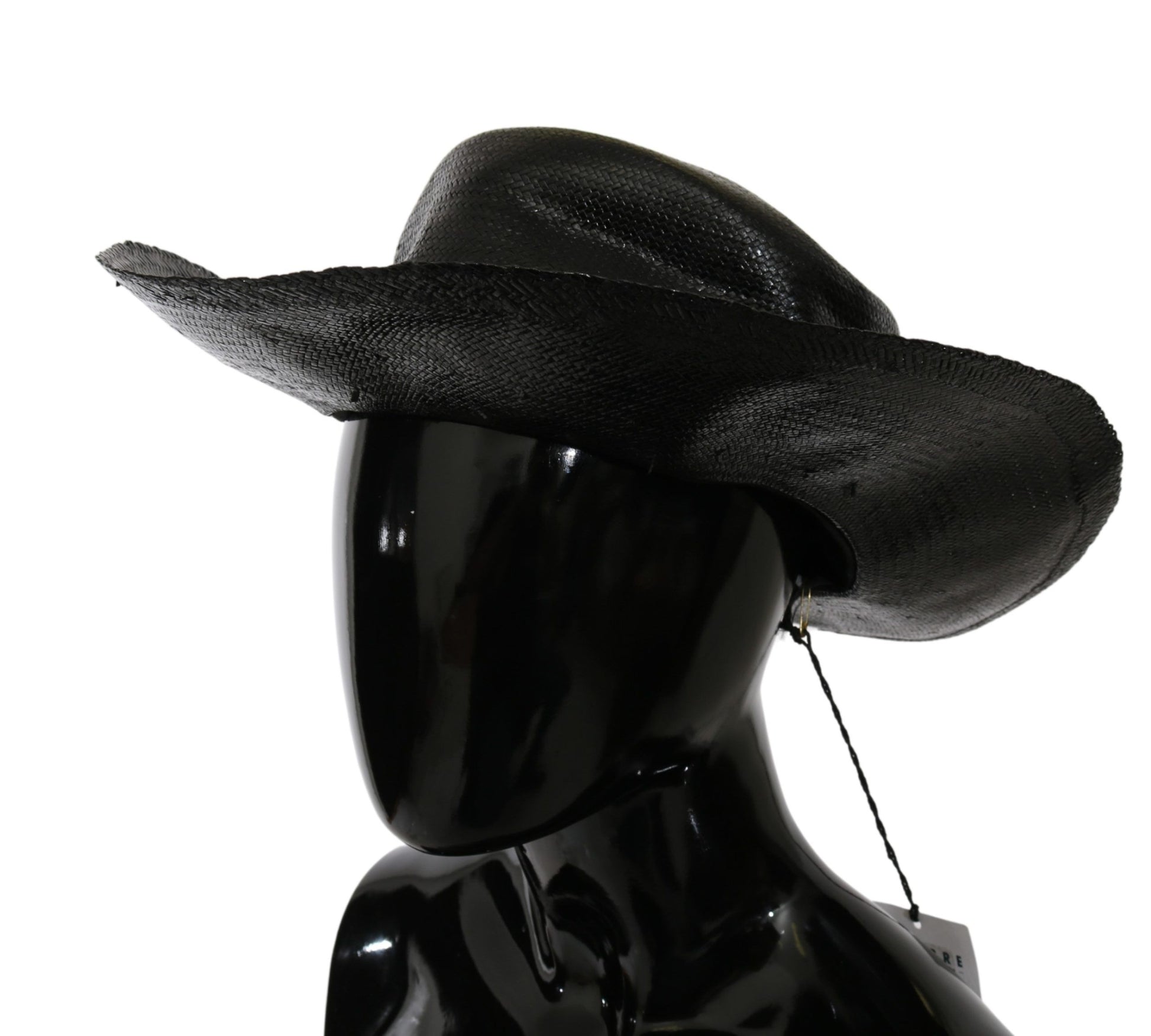 Costume National Black Wide Brim Cowboy Solid Hat Costume National