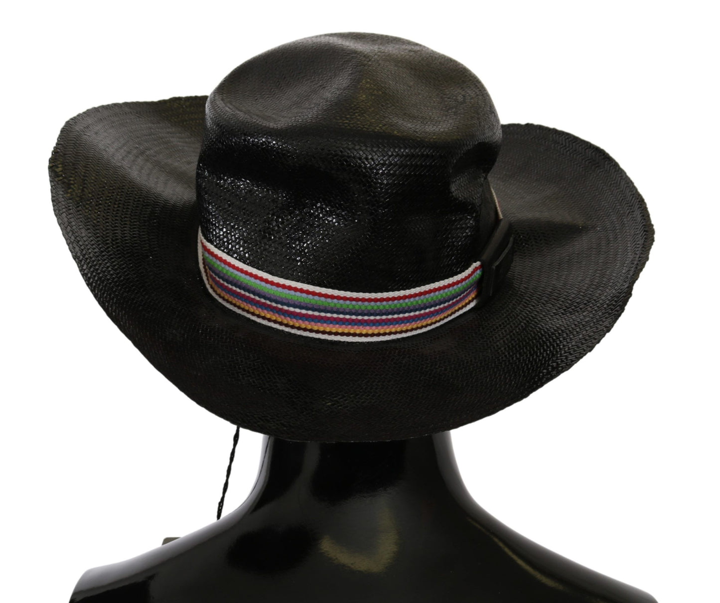 Costume National Black Wide Brim Cowboy Solid Hat Costume National
