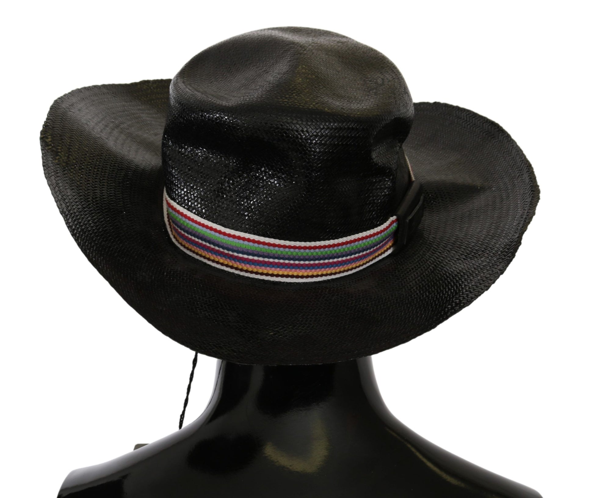 Costume National Black Wide Brim Cowboy Solid Hat Costume National