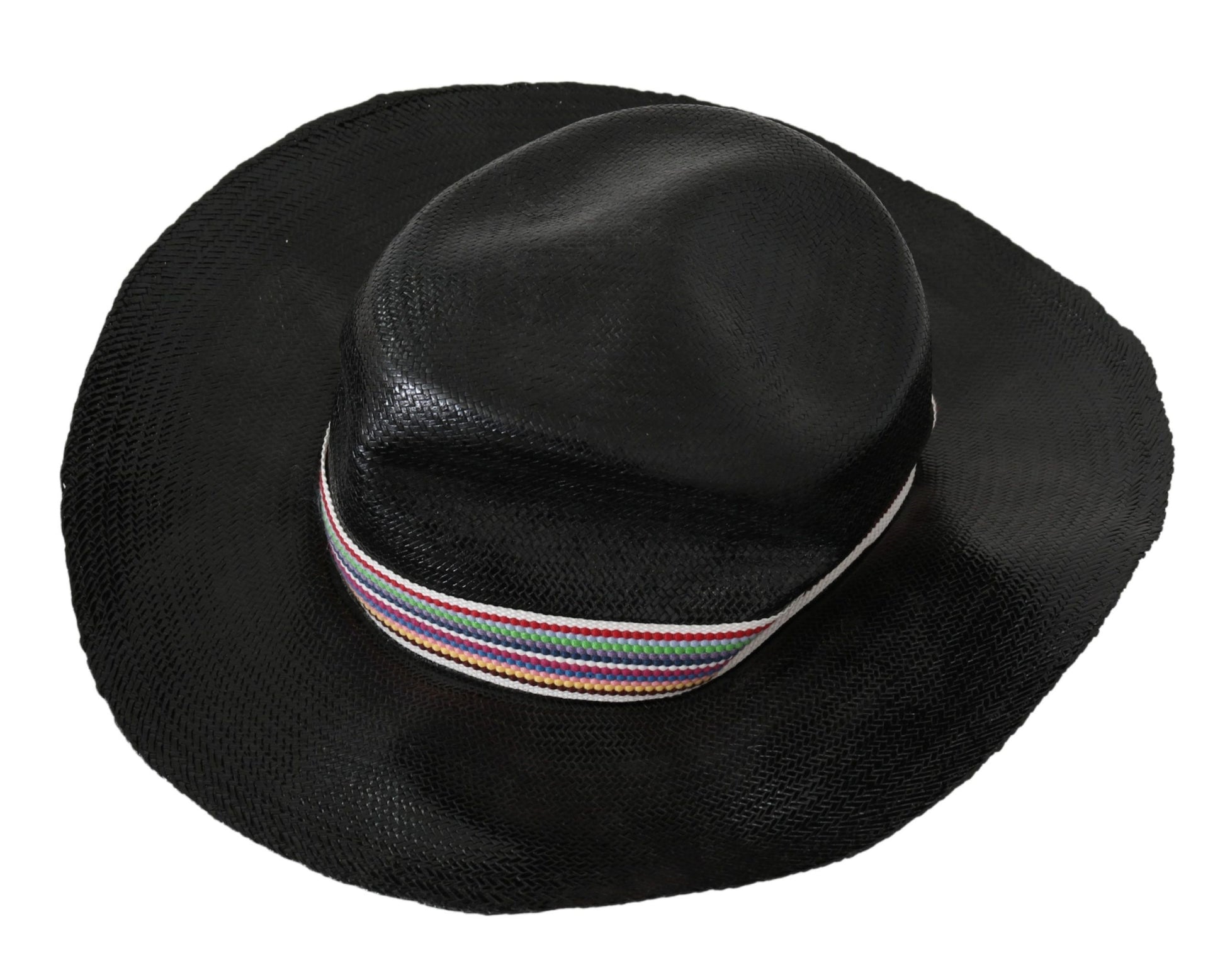 Costume National Black Wide Brim Cowboy Solid Hat Costume National