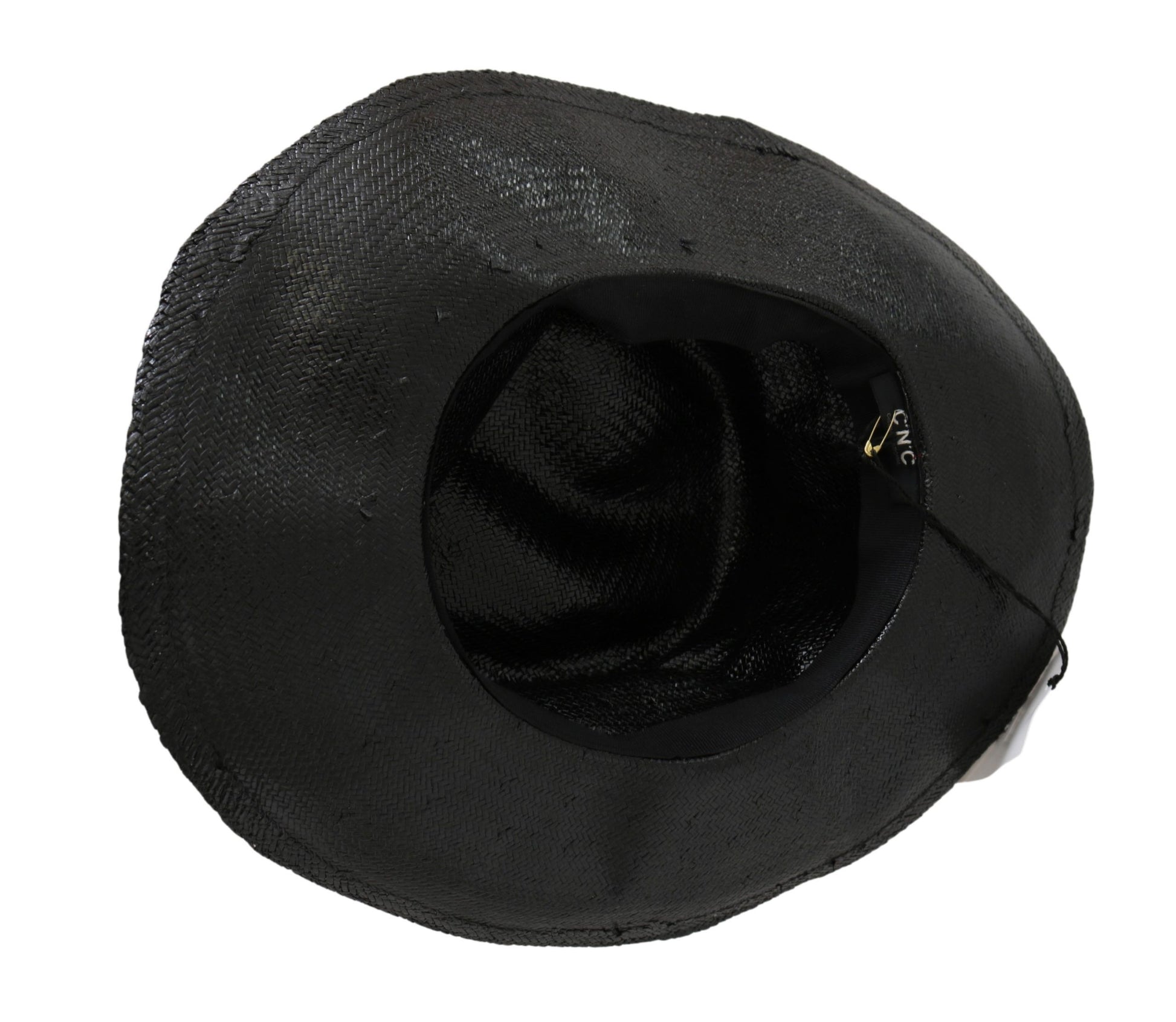 Costume National Black Wide Brim Cowboy Solid Hat Costume National