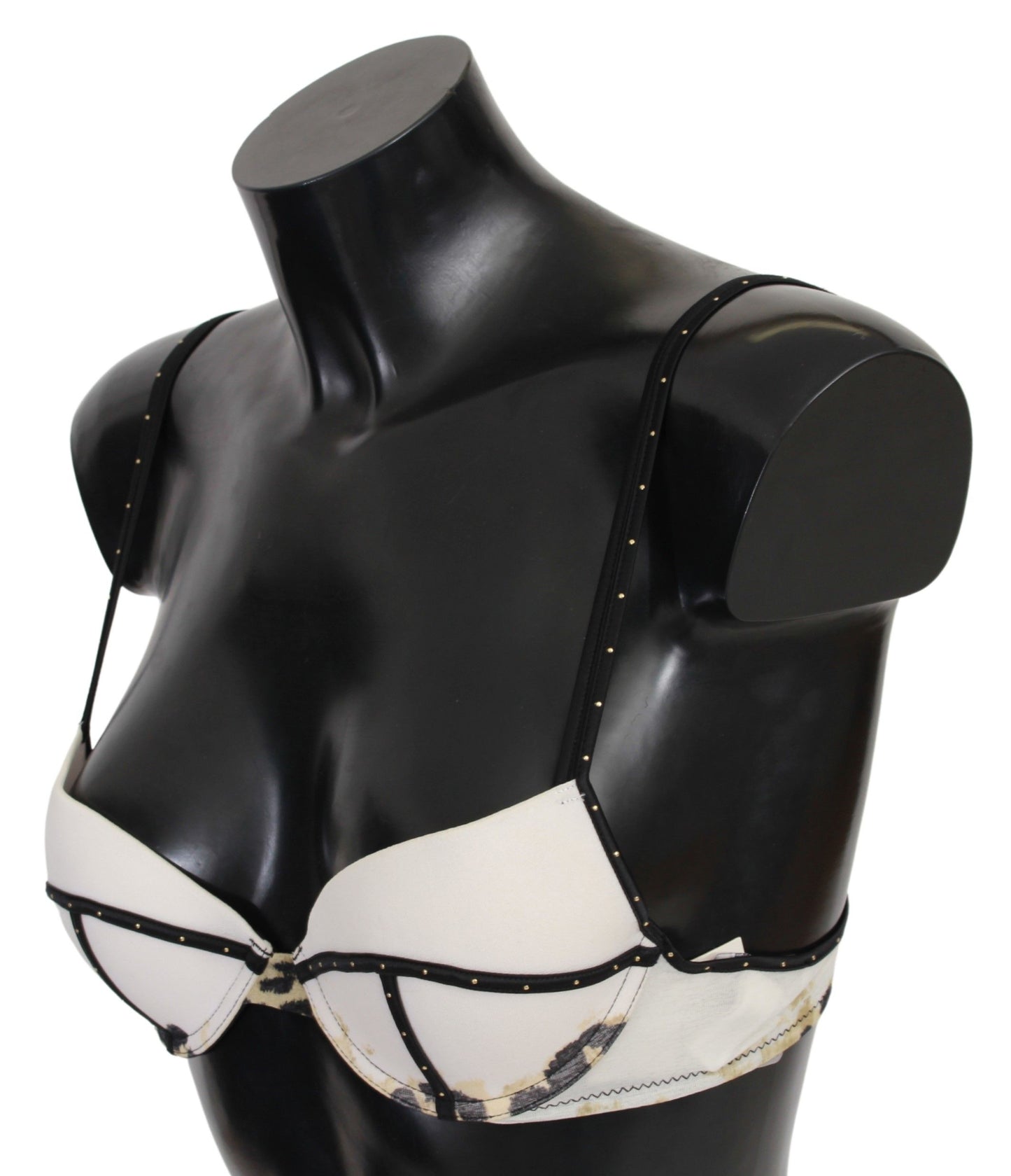 Just Cavalli White Polyester Spandex Push Up Bra Underwear Just Cavalli