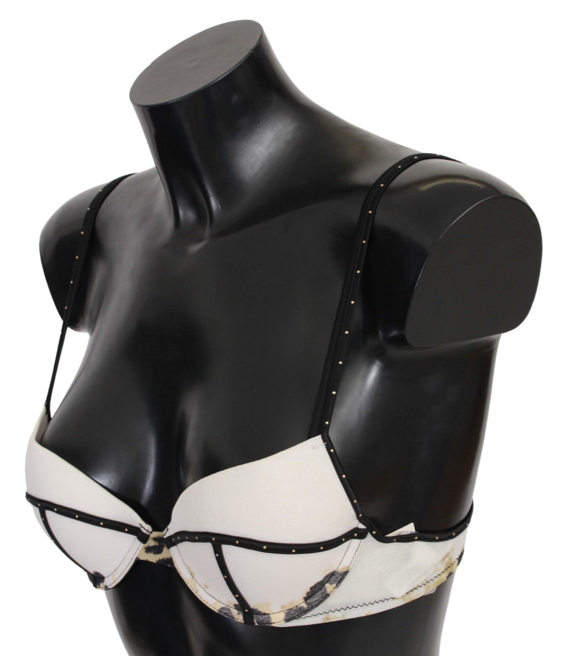 Just Cavalli White Polyester Spandex Push Up Bra Underwear Just Cavalli