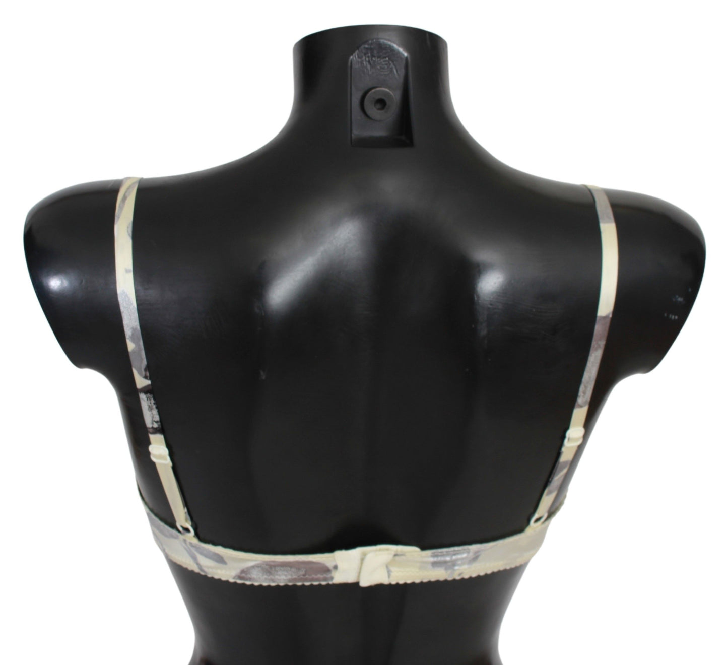 Ermanno Scervino Beige Gray Lace Balconcino Bra Underwear Ermanno Scervino